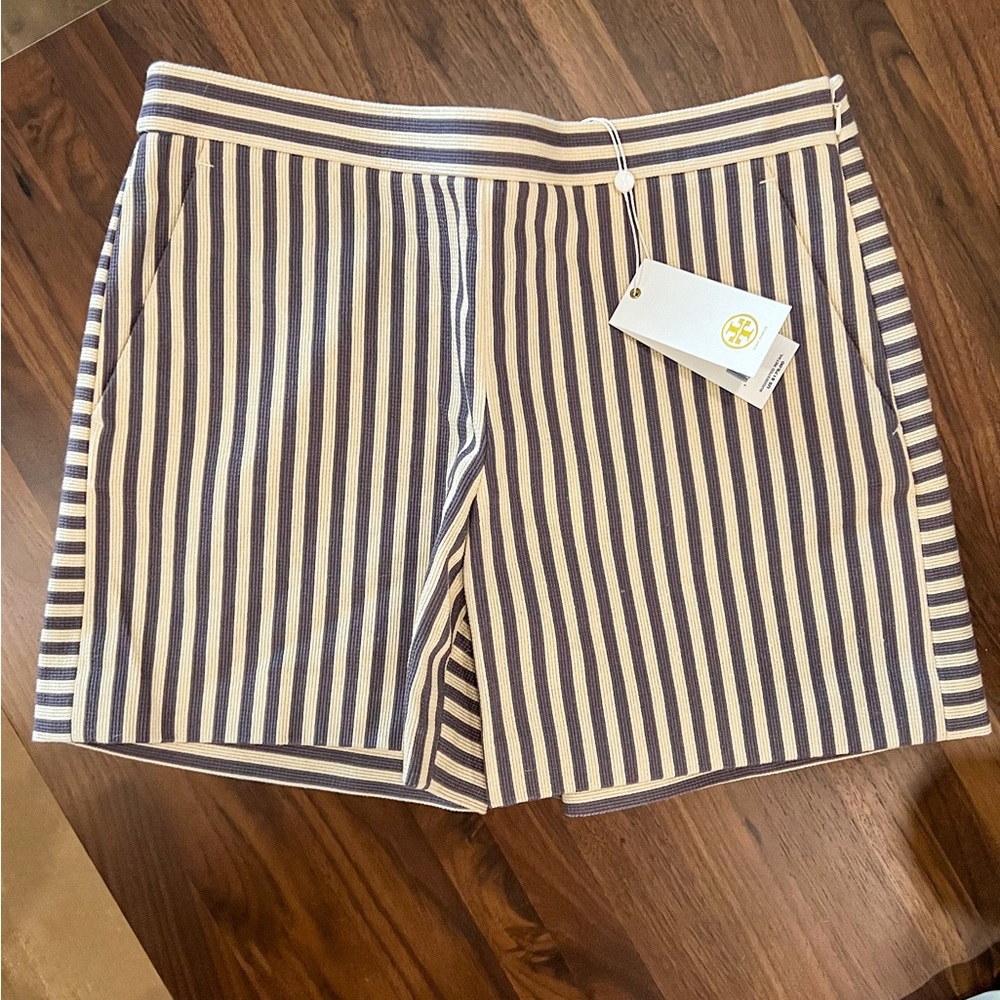 Tory Burch grey striped shorts Size 0